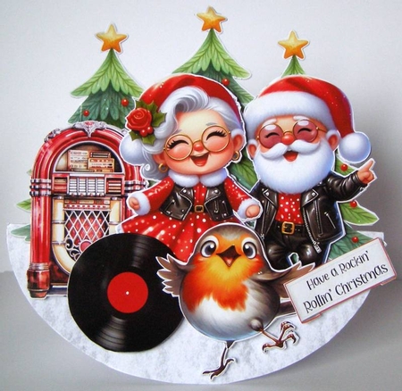 Rockin Rollin Christmas 4 by Margaret McCartney