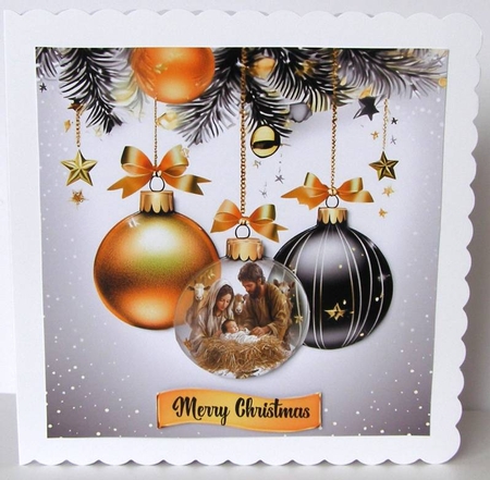 Christmas baubles by Margaret McCartney