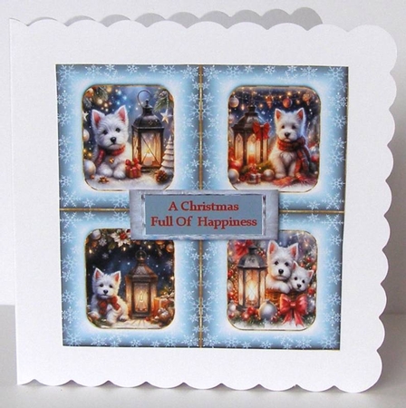 Pups at Christmas by Margaret McCartney