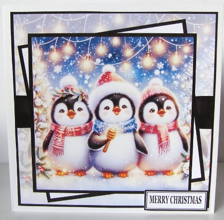 PENGUIN CHRISTMAS CAROL SINGING by Margaret McCartney