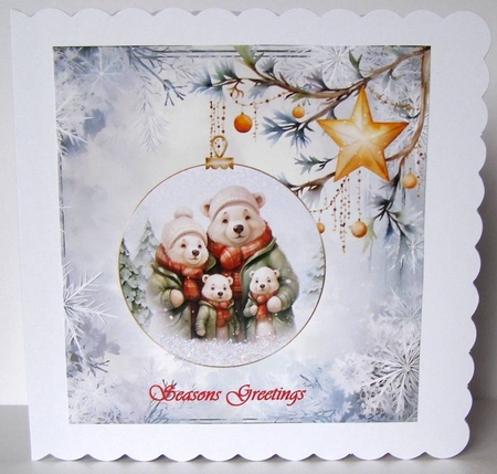 Christmas 10 x Vintage Baubles Kit 8 by Margaret McCartney