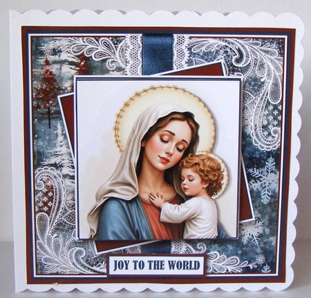 Mother Mary and baby Jesus mini kit  by Margaret McCartney
