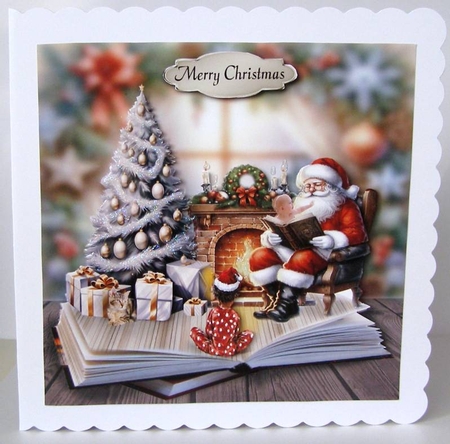 Reading with Santa by Margaret McCartney