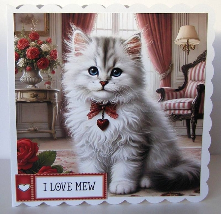 Valentine Kitten by Margaret McCartney