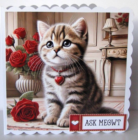 Valentine Kitten by Margaret McCartney