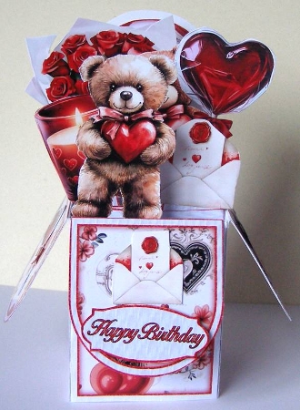 Box Of Roses Pop-Up Box Mini Kit by Margaret McCartney