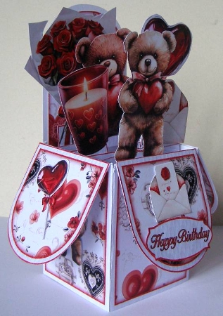 Box Of Roses Pop-Up Box Mini Kit by Margaret McCartney