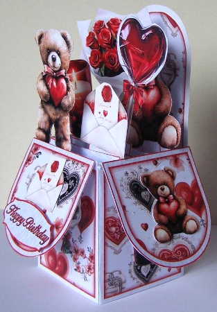 Box Of Roses Pop-Up Box Mini Kit by Margaret McCartney