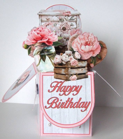 Perfect Peonies Pop-Up Box Mini Kit  by Margaret McCartney