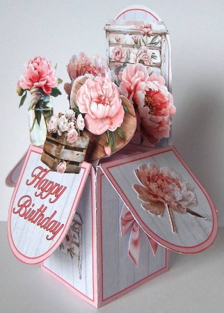 Perfect Peonies Pop-Up Box Mini Kit  by Margaret McCartney