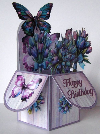 Tulips & Butterflies Pop-Up Box Mini Kit   by Margaret McCartney