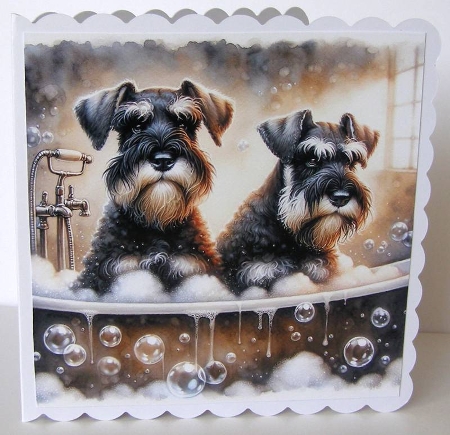 SCHNAUZER PUPPIES - Illustrations for Cardmakers & Designers   by Margaret McCartney