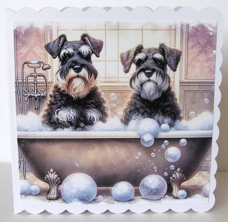 SCHNAUZER PUPPIES - Illustrations for Cardmakers & Designers   by Margaret McCartney
