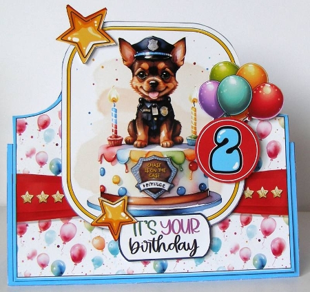 Happy Birthday to You Cake Tent Card-14 by Margaret McCartney