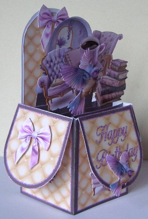 Lovely Lavender  Pop-Up Box Mini Kit  by Margaret McCartney