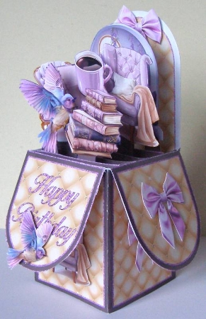 Lovely Lavender  Pop-Up Box Mini Kit  by Margaret McCartney