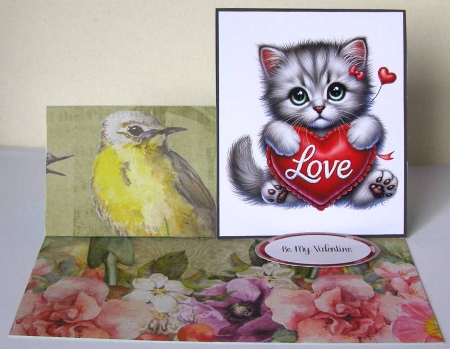 Valentines Kittens 1 - Toppers x 4 Sheet Featured Gallery Photo