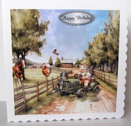 boy and his tractor by Margaret McCartney