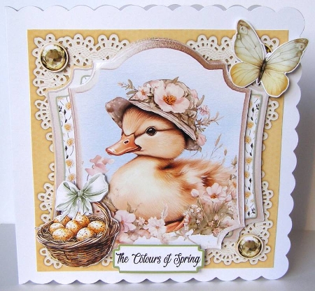 Colours of Spring 18 6x6 by Margaret McCartney