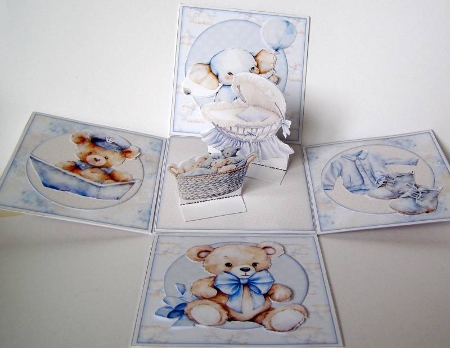 Baby Boy Explosion Box  by Margaret McCartney