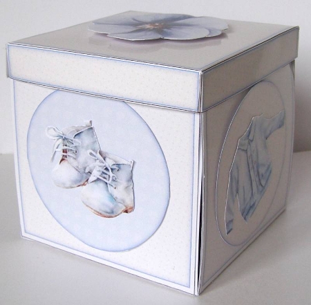 Baby Boy Explosion Box  by Margaret McCartney