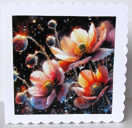 Flowers in the rain  by Margaret McCartney