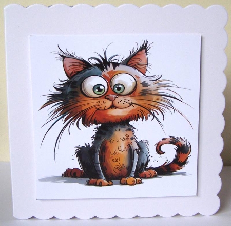 Quirky Cats Card Toppers by Margaret McCartney