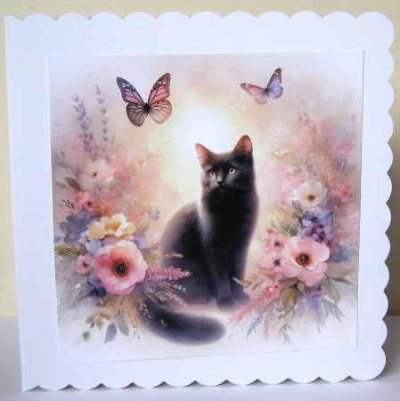 Dreamy Flutterby Cats 2 by Margaret McCartney
