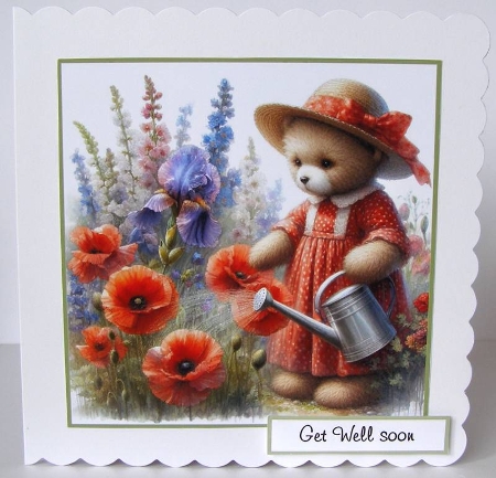 dotty bear toppers by Margaret McCartney