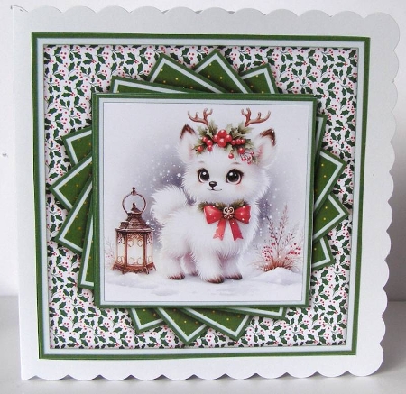 Cute Little Christmas Deer - Mini Kit by Margaret McCartney