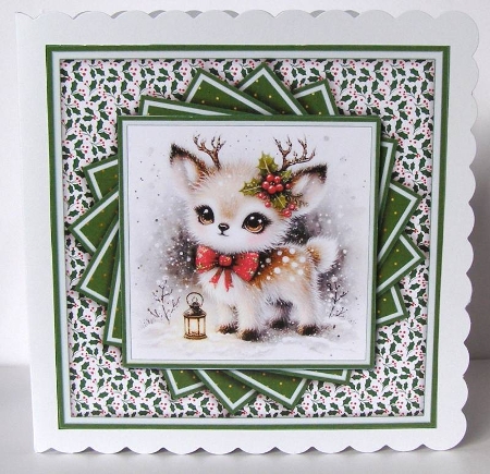 Cute Little Christmas Deer - Mini Kit by Margaret McCartney