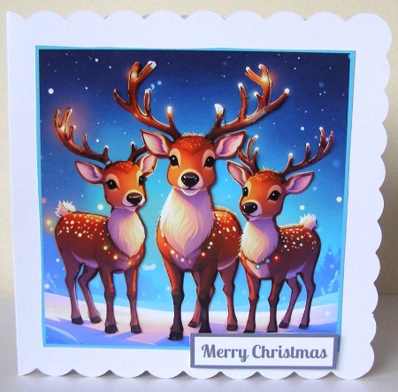 Christmas Reindeer Family Step By Step. by Margaret McCartney