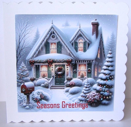 Festive Winter Home - Illustrations for Cards by Margaret McCartney
