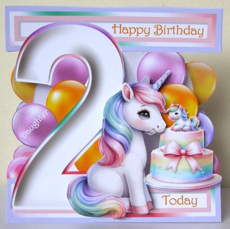 Birthday Unicorn Ages 1 to 9 by Margaret McCartney
