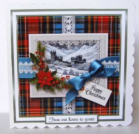 scottish castle christmas 2 by Margaret McCartney