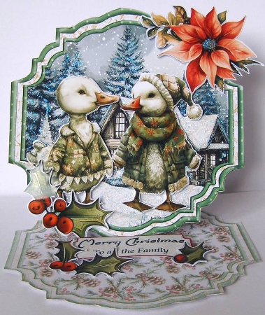 Whispers of Winter 3 Shaped Easel by Margaret McCartney