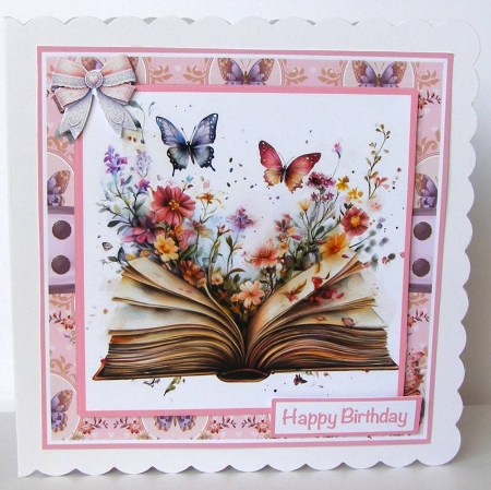 Book & Butterflies Mini Kit 7x7 by Margaret McCartney