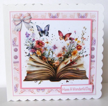 Book & Butterflies Mini Kit 7x7 by Margaret McCartney