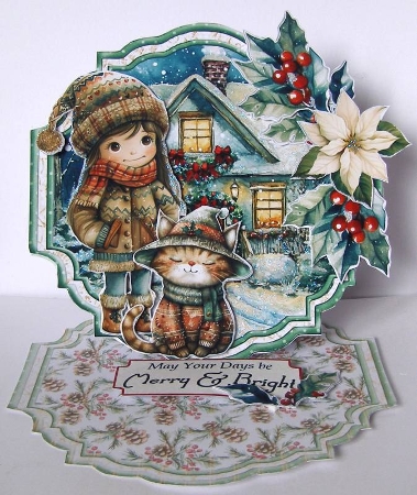 Whispers of Winter 11 Shaped Easel by Margaret McCartney