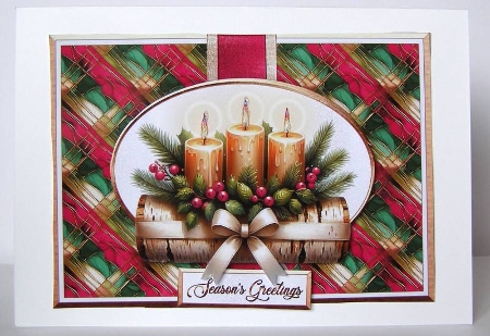 Christmas Candles-HOT PINK by Margaret McCartney