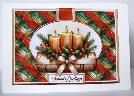 Christmas Candles-ORANGE BLAST by Margaret McCartney