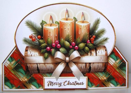 Christmas Candles-ORANGE BLAST by Margaret McCartney