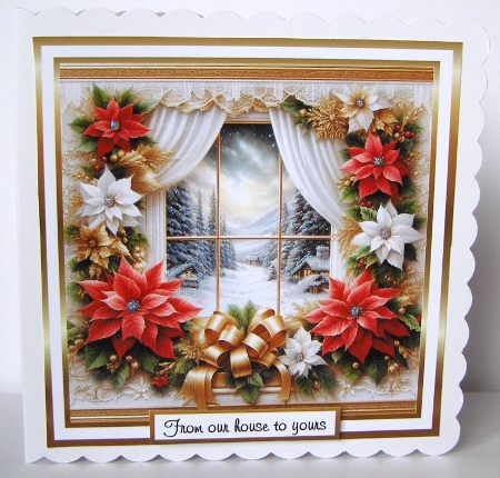 christmas window scene 2 by Margaret McCartney