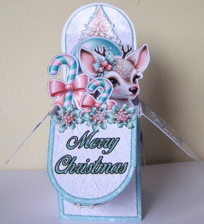 Pastel Christmas Pop-Up Box Mini Kit by Margaret McCartney