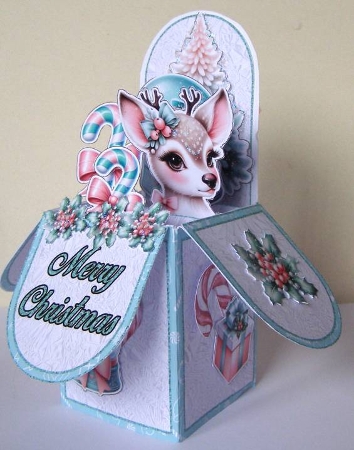 Pastel Christmas Pop-Up Box Mini Kit by Margaret McCartney