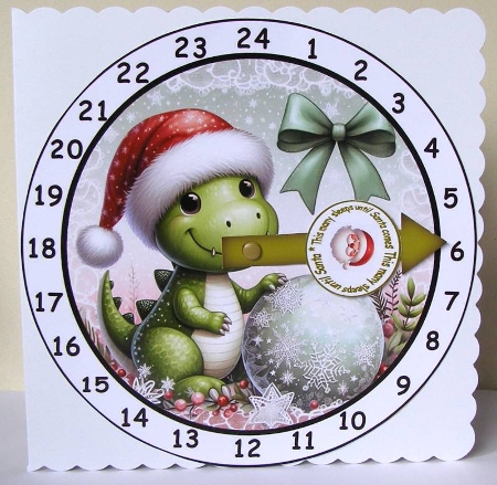 advent calendar dino by Margaret McCartney