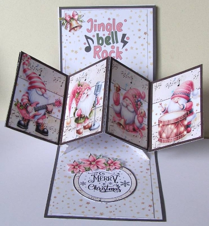 Jingle Bell Rock Twist and Pop-Up Pink by Margaret McCartney