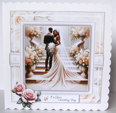 The Grand Staircase - 8x8 Card Fronts by Margaret McCartney