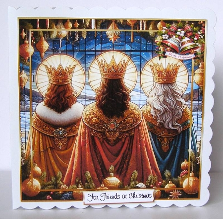stainglass christmas kings 1 by Margaret McCartney
