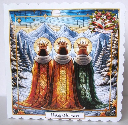 stainglass christmas kings 2 by Margaret McCartney